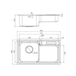 Chậu rửa chén Inox Malloca MS 1028D